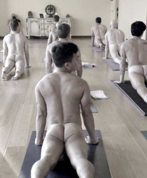 Naked Yoga Man